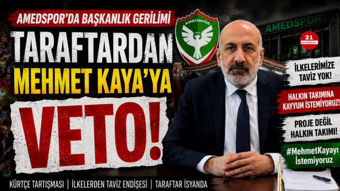 Amedspor’da Mehmet Kaya krizi : Taraftar ayağa kalktı